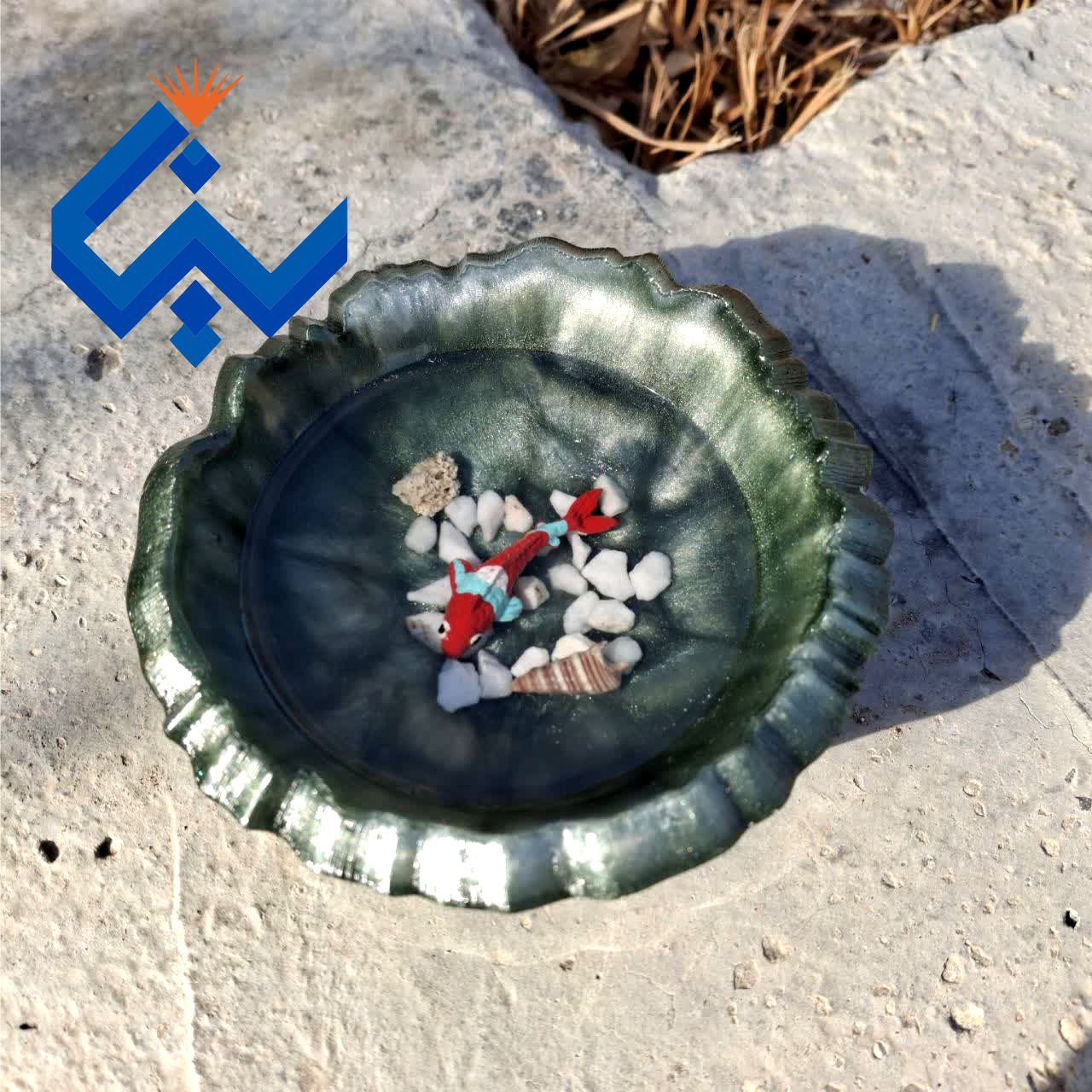 ظرف ماهی رزینی کد04