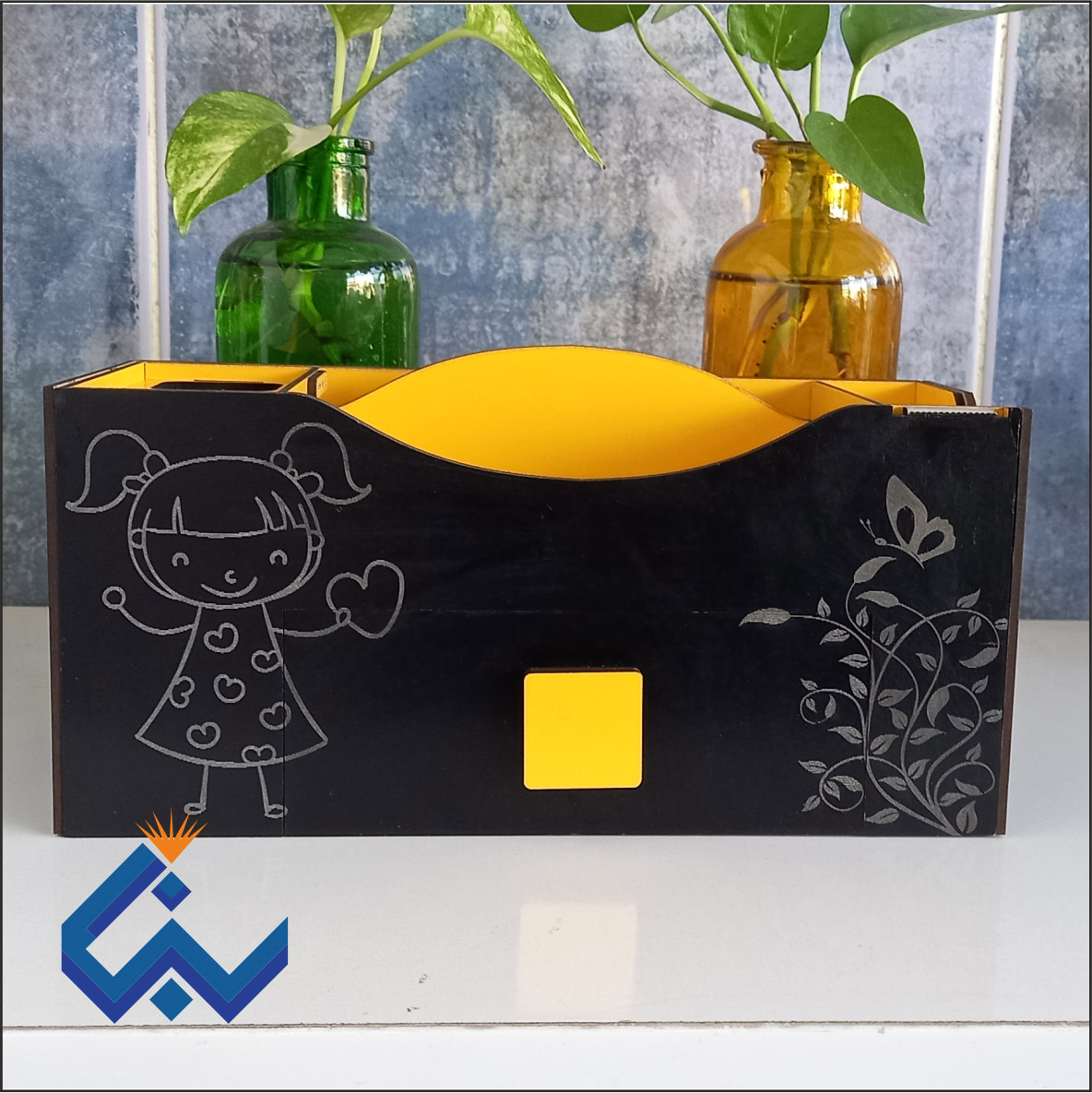 جامدادی رومیزی طرح ترنم کد1